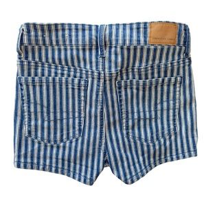 Retro Vintage Cotton Shortie Denim Jeans Pinstriped Shorts Next Level Stretch